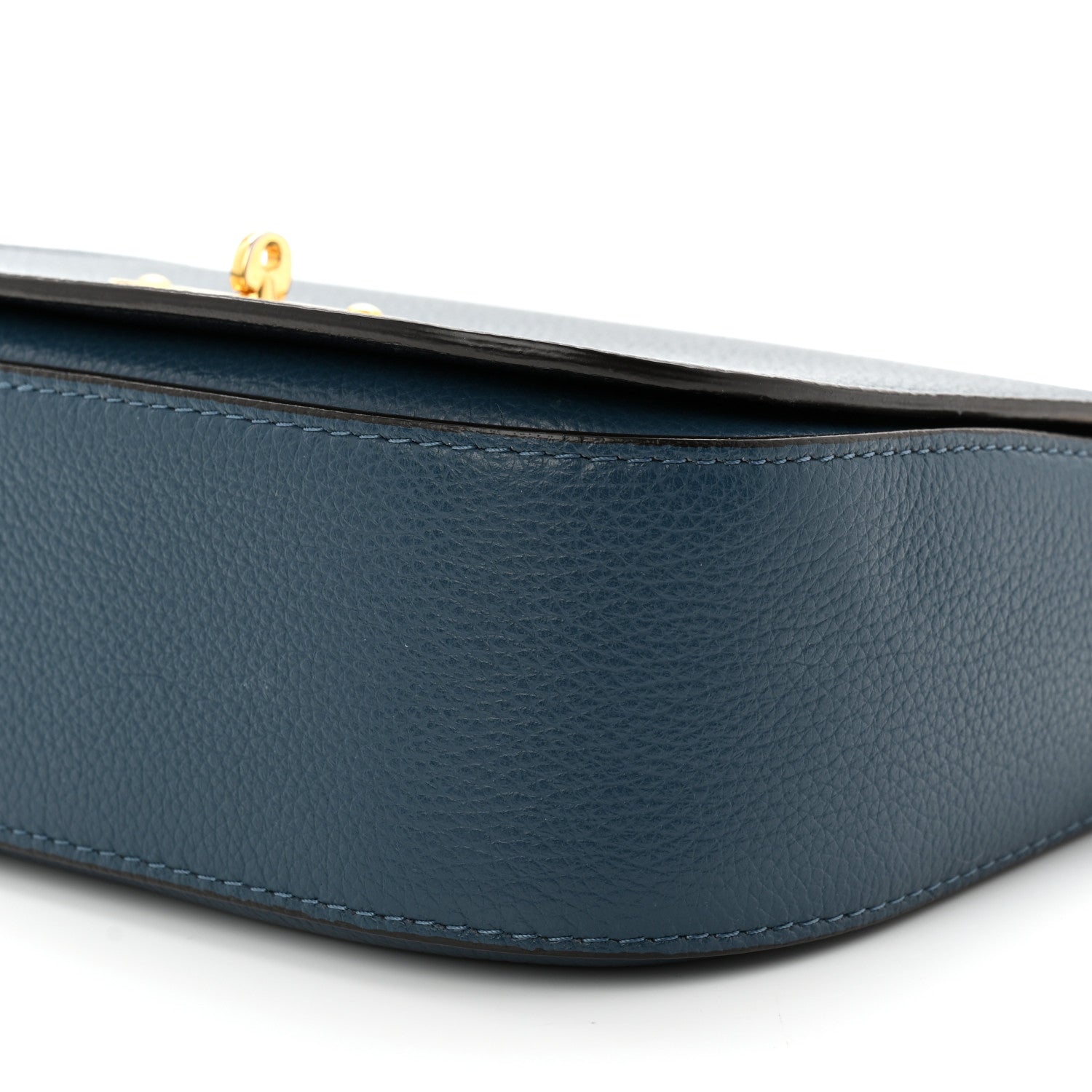 Mulberry Small Classic Grain Calfskin Small Darley Satchel Blue 9 of 10