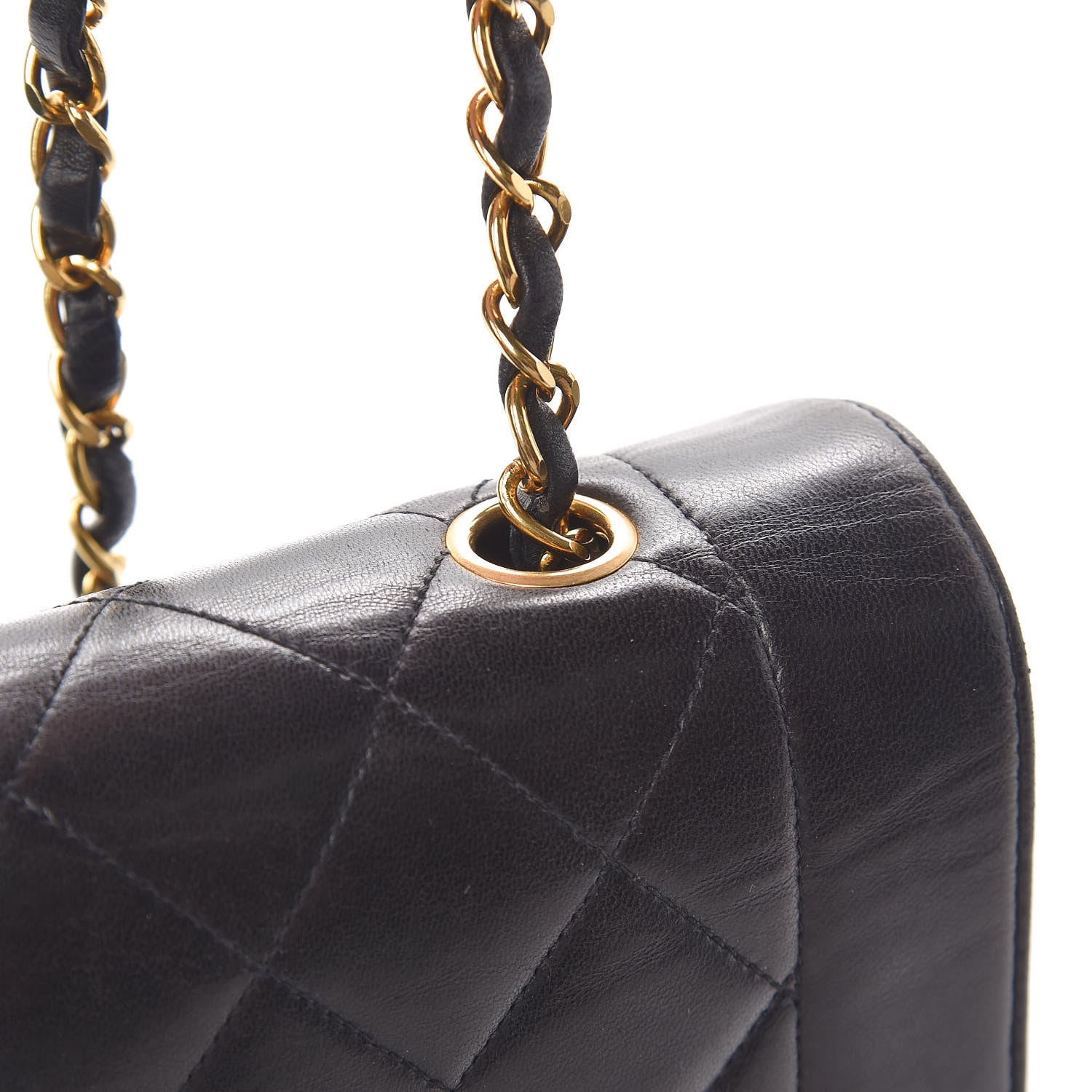 Chanel Lambskin Quilted Small Single Flap Black 12 of 13
