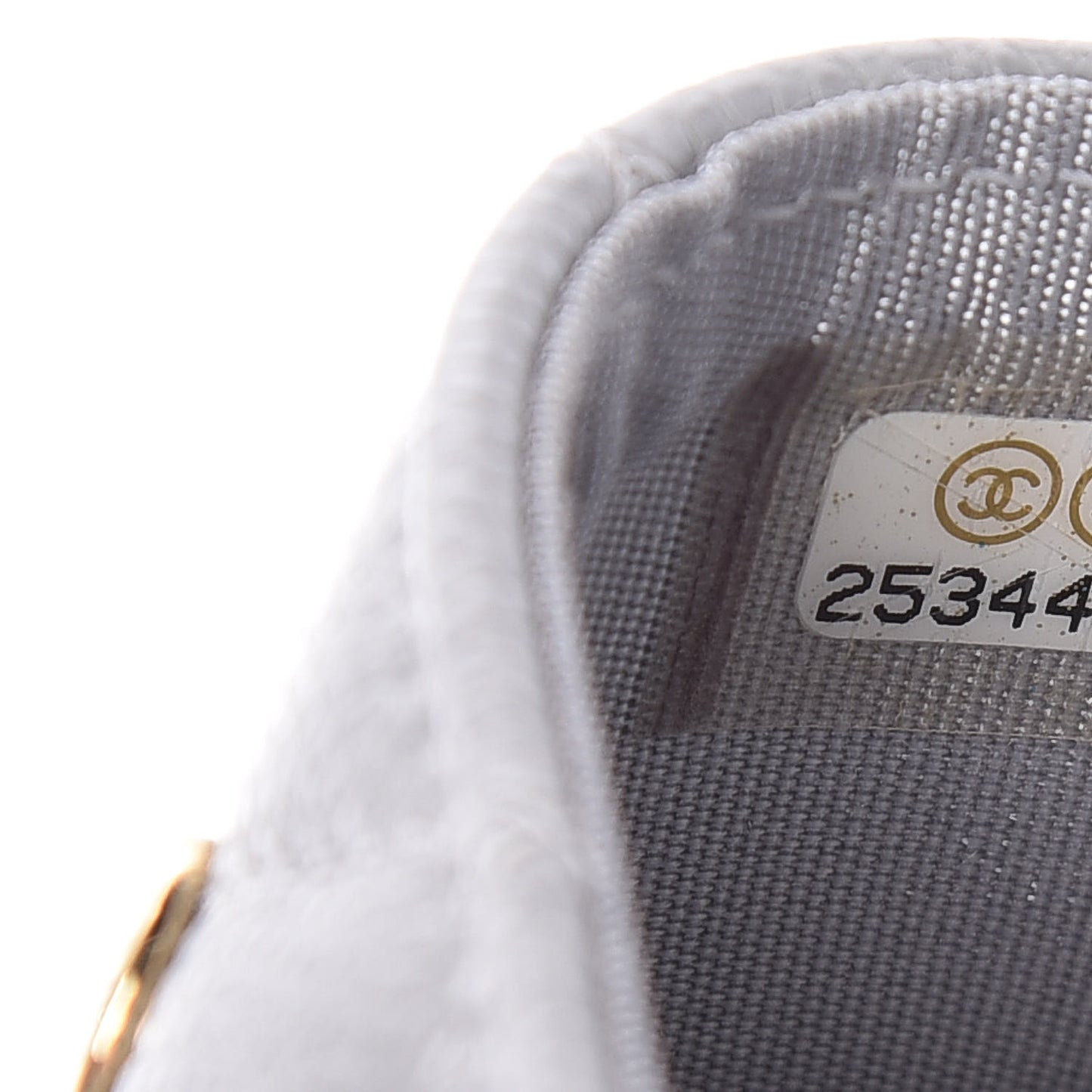 Caviar Quilted Boy Flap Card Holder Grey