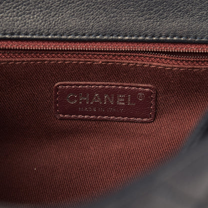 Chanel Goatskin Quilted Large Perfect Edge Flap Navy 7 of 20