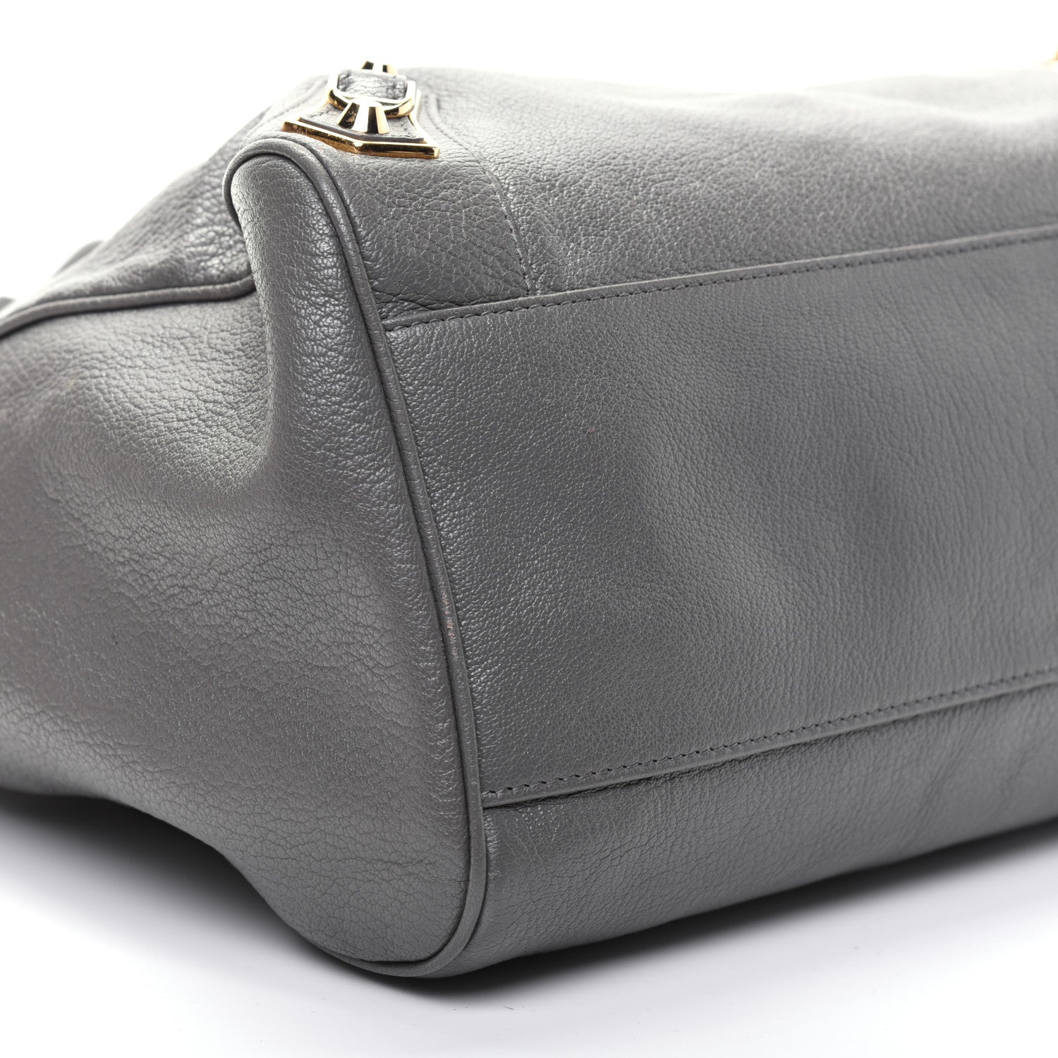 Balenciaga Chevre Gold Metallic Edge Hardware Velo Gris Acier 7 of 20