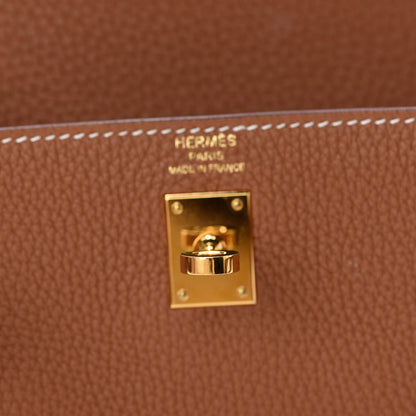 Hermes Togo Kelly Retourne 25 Gold 25 of 37