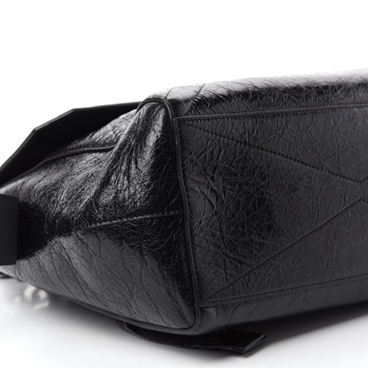 Givenchy Creased Patent Calfskin Medium ID Flap Black 6 of 13