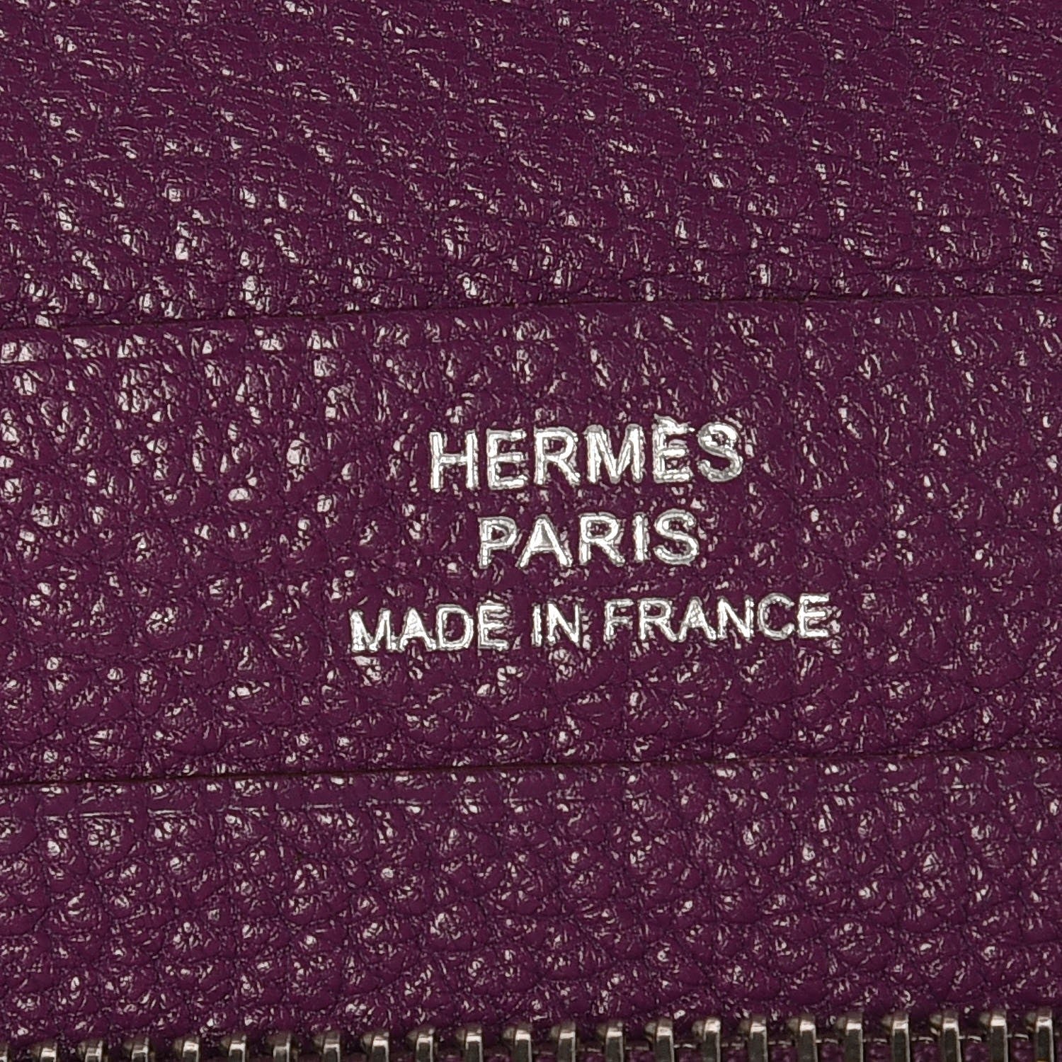 Hermes Chevre Mysore Azap GM Combined Wallet Violet 6 of 7
