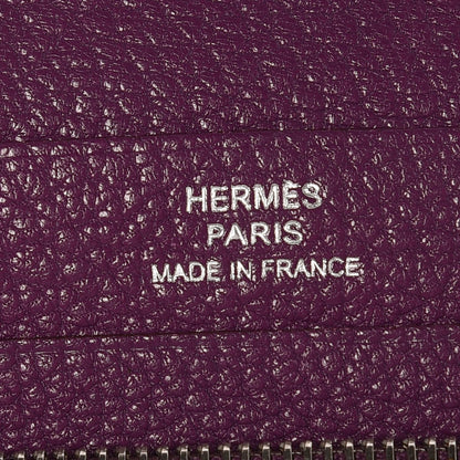 Hermes Chevre Mysore Azap GM Combined Wallet Violet 6 of 7