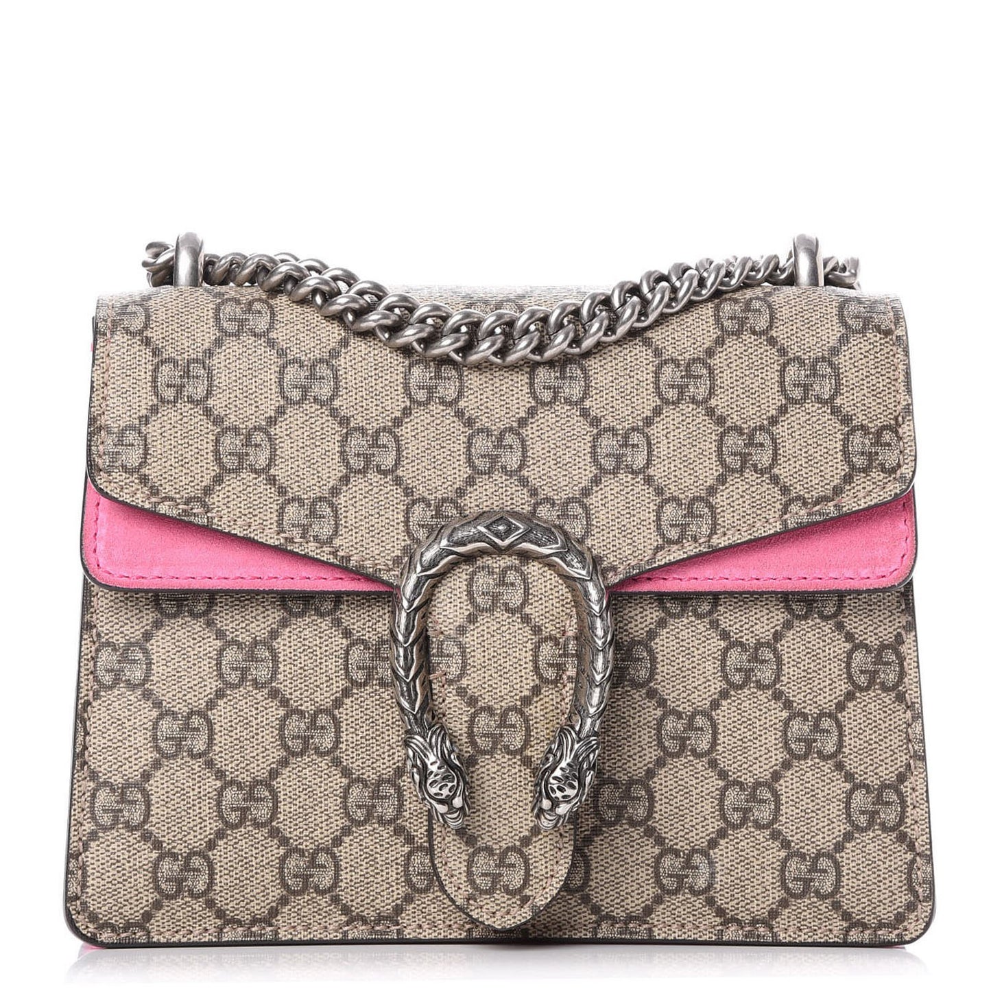 GG Supreme Monogram Mini Dionysus Shoulder Bag Pink