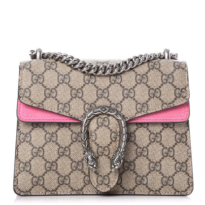 Gucci GG Supreme Monogram Mini Dionysus Shoulder Bag Pink 1 of 9