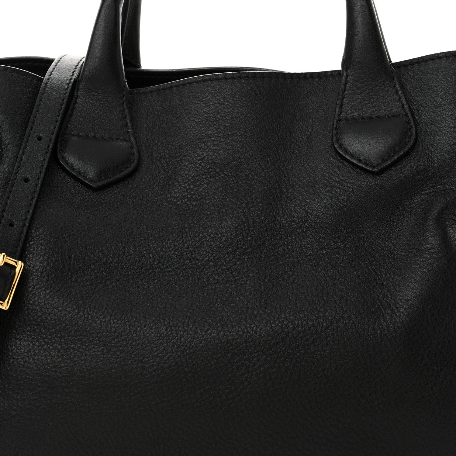 Burberry Smooth Calfskin Medium Sartorial Banner Tote Black 8 of 13