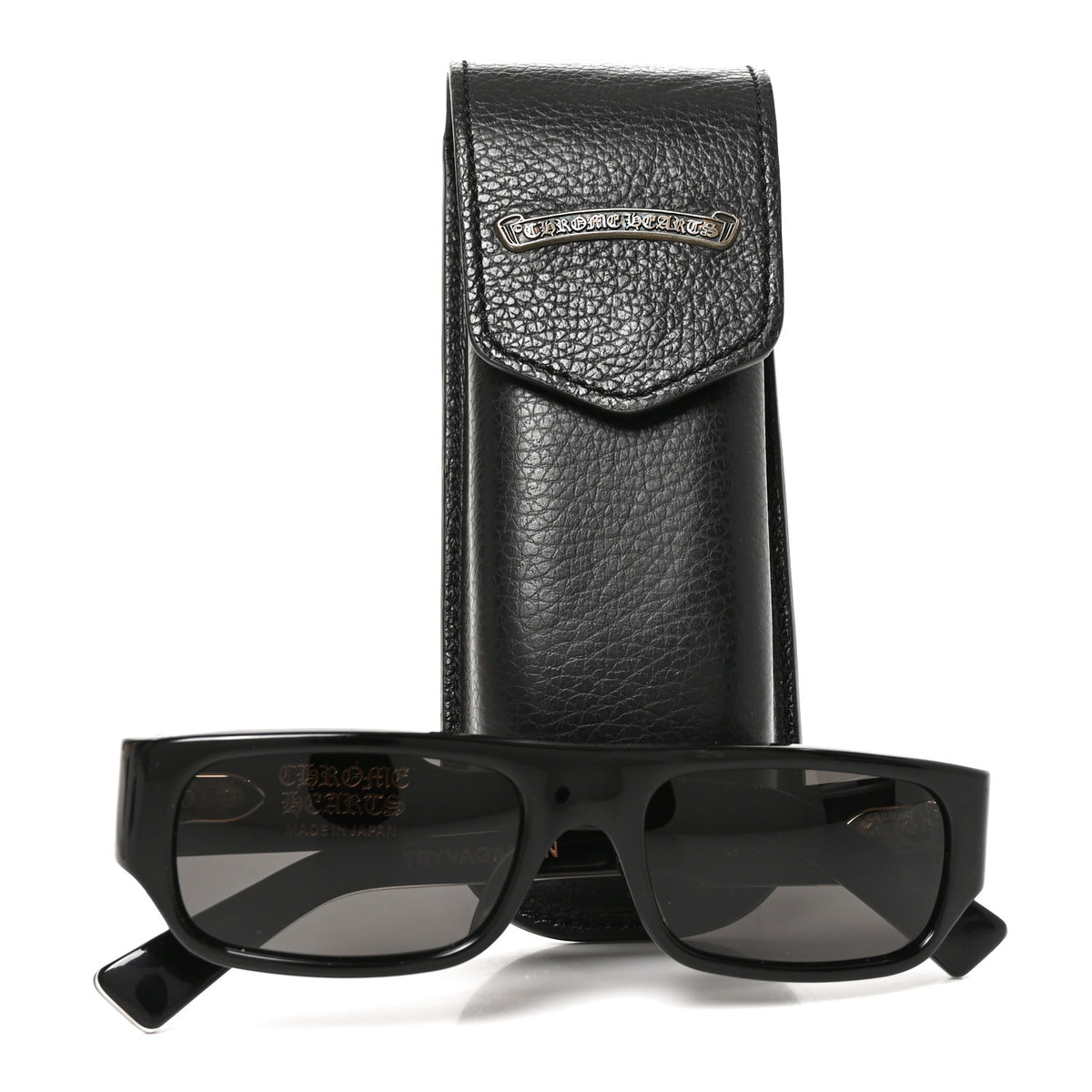 Chrome Hearts 18K Gold AcetateAcetate Tryvagagain Sunglasses Black 7 of 7