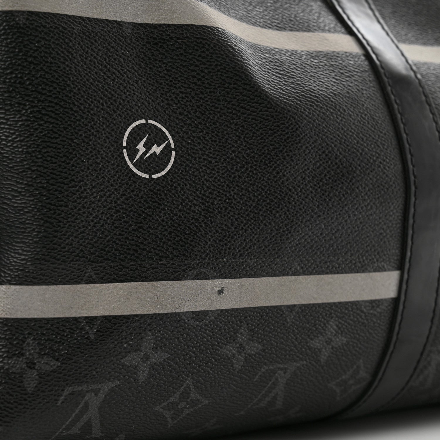 Louis Vuitton X FUJIWARA Monogram Eclipse Flash Fragment Keepall Bandouliere 45 13 of 14
