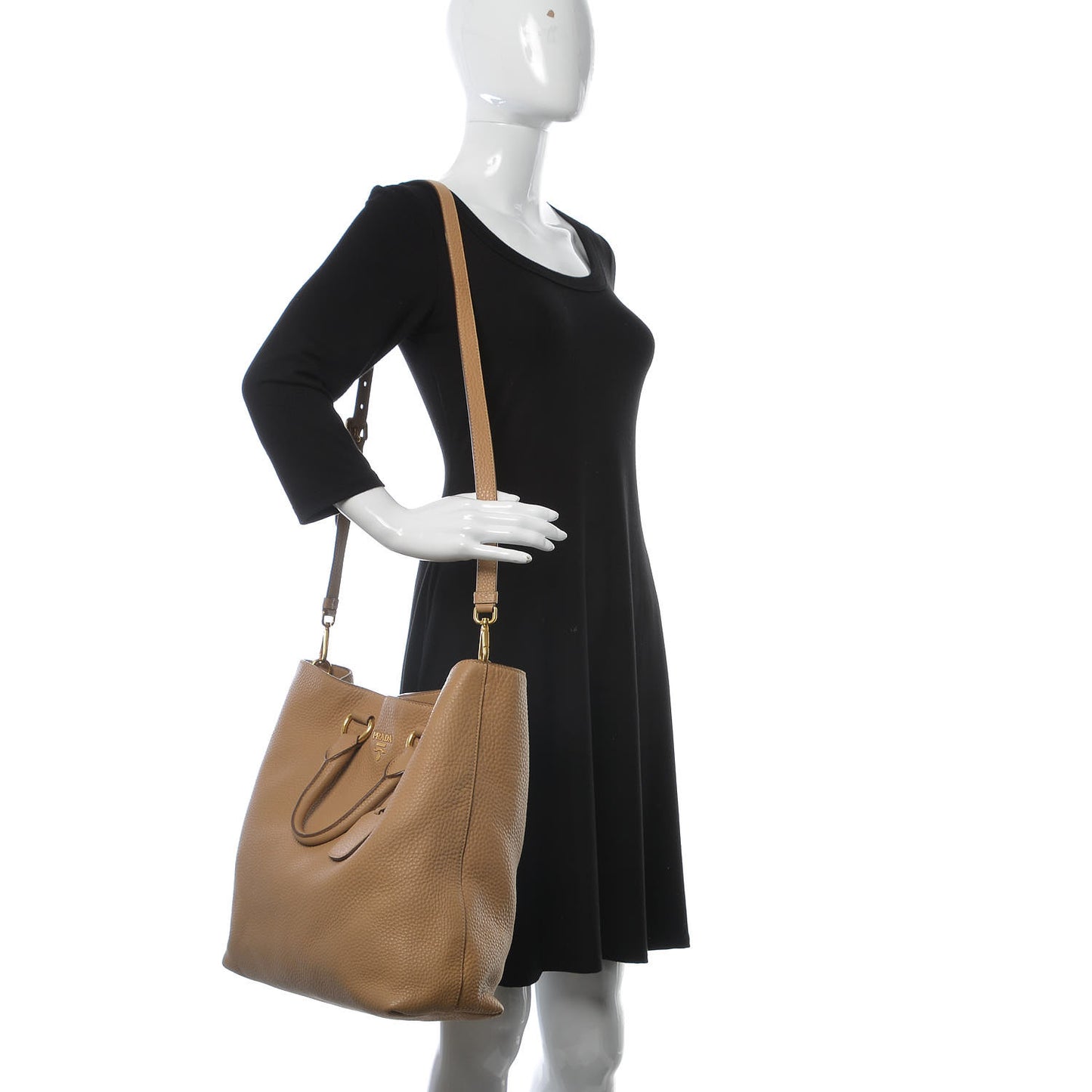 Vitello Daino Shopping Tote Sughero