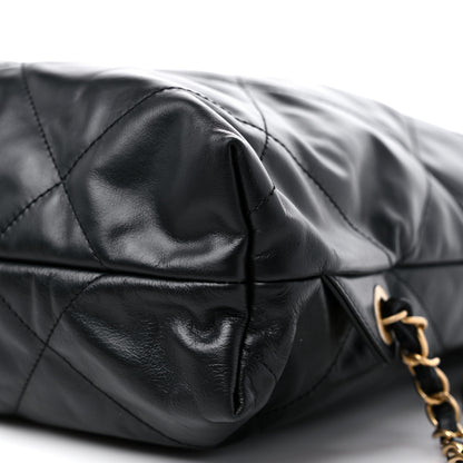 Chanel Shiny Calfskin Quilted Chanel 22 Backpack Black 9 of 9