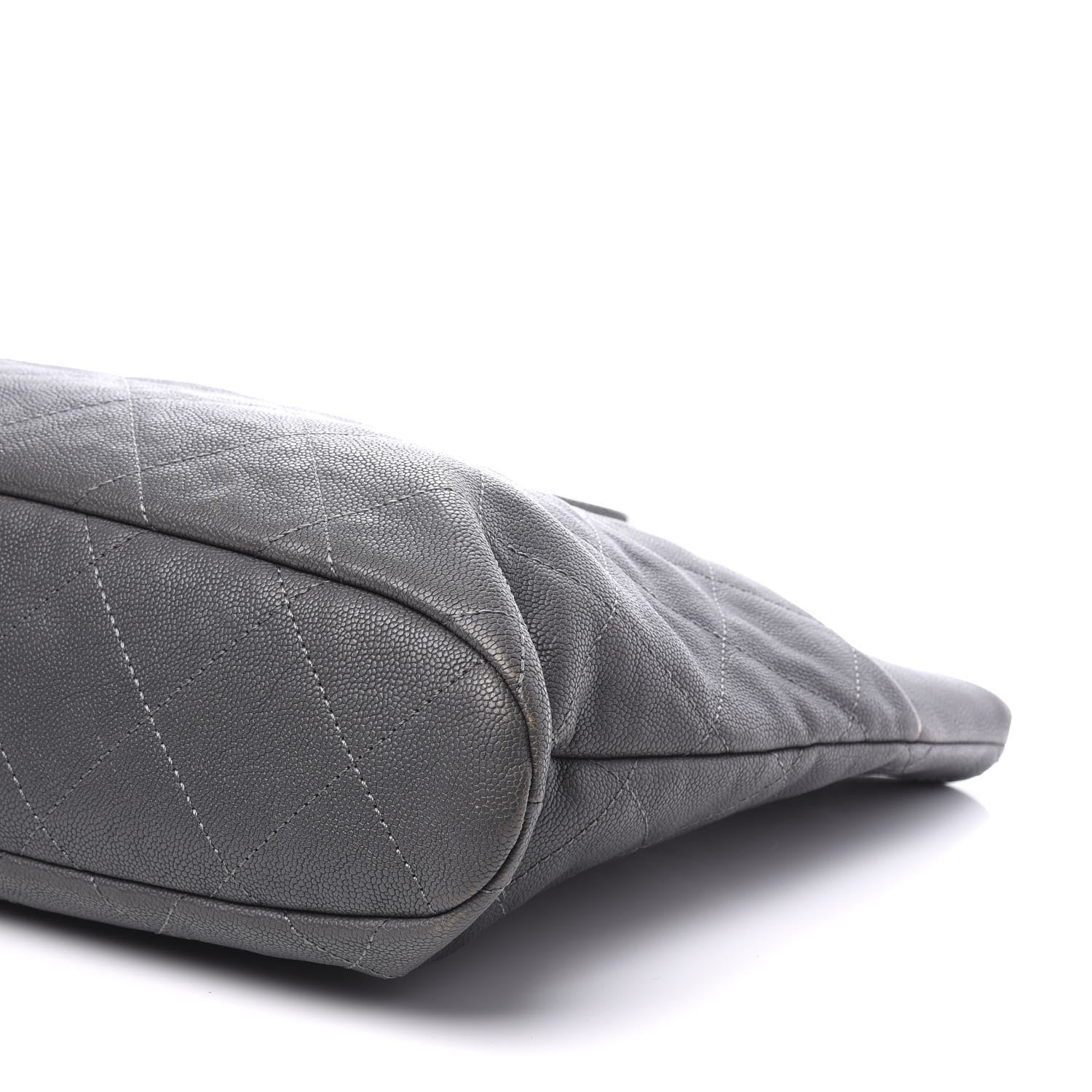 Chanel Caviar Quilted Shopping Tote Grey 6 of 11