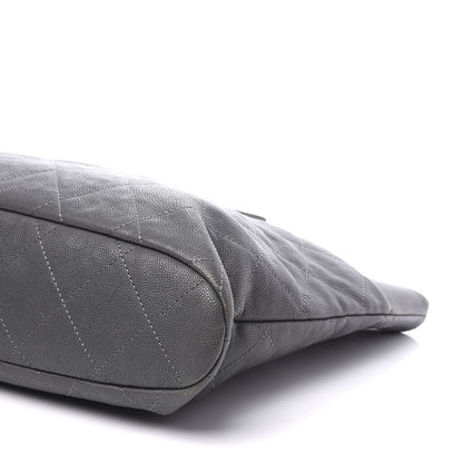 Chanel Caviar Quilted Shopping Tote Grey 6 of 11