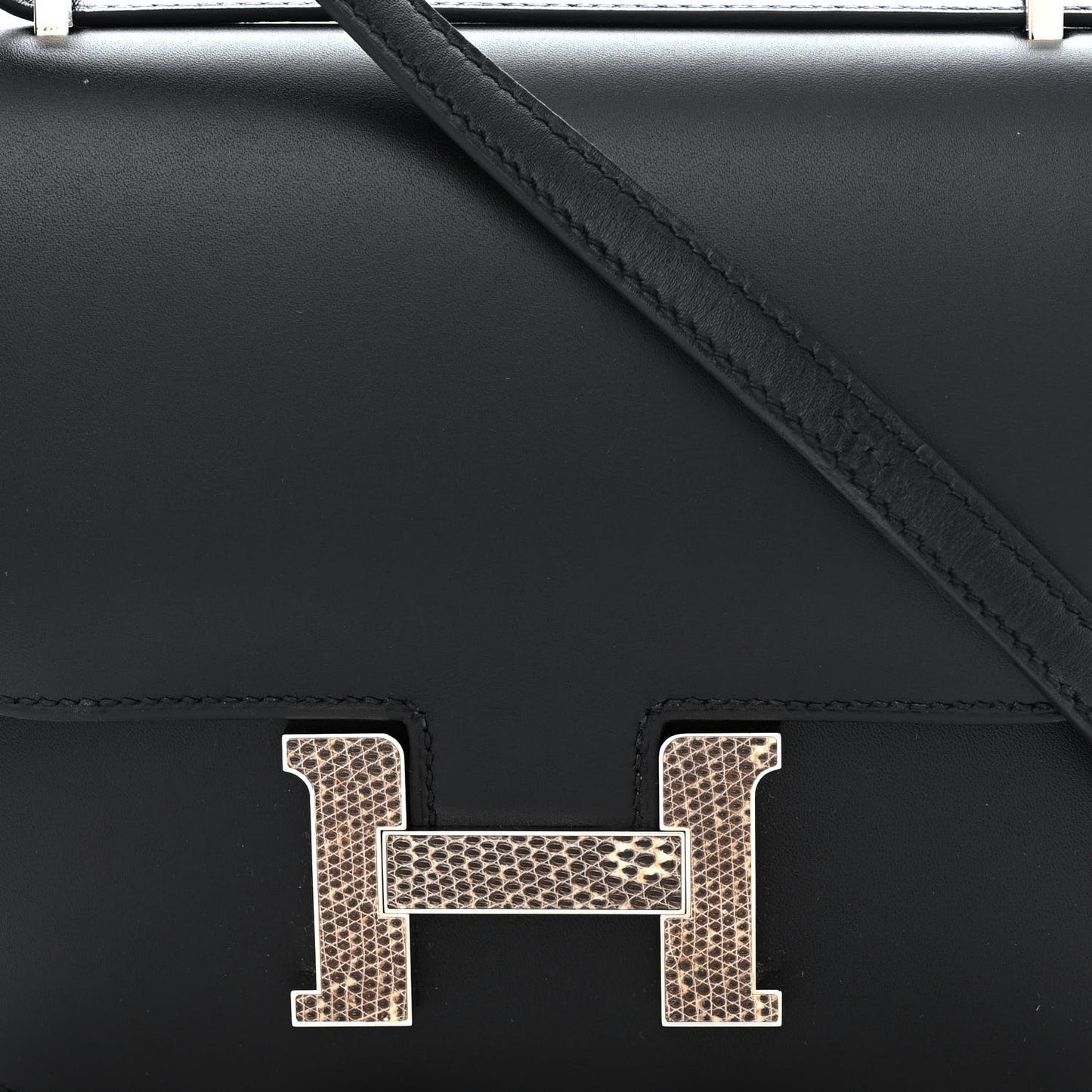 Veau Monsieur Lizard Constance 18 Black Ombre