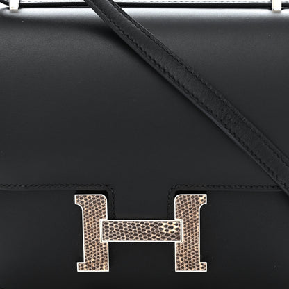 Hermes Veau Monsieur Lizard Constance 18 Black Ombre 8 of 11