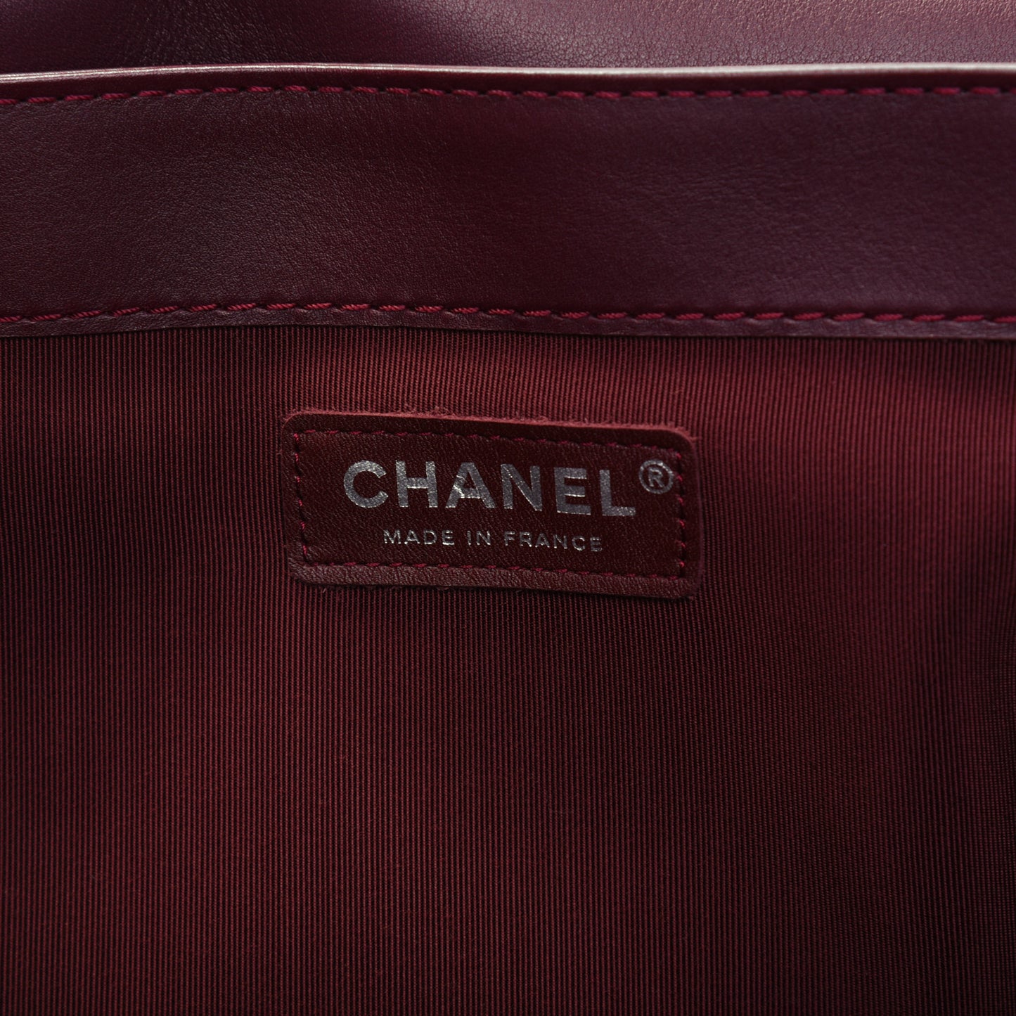 Patent Large Boy Reverso Flap Burgundy