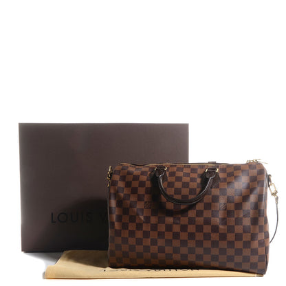 Louis Vuitton Damier Ebene Speedy Bandouliere 35 9 of 9