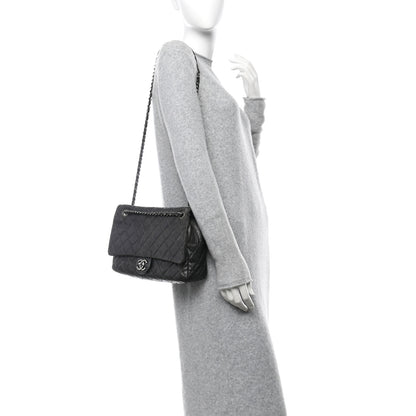 Chanel Iridescent Caviar Quilted Jumbo Easy Flap Grey 2 of 10