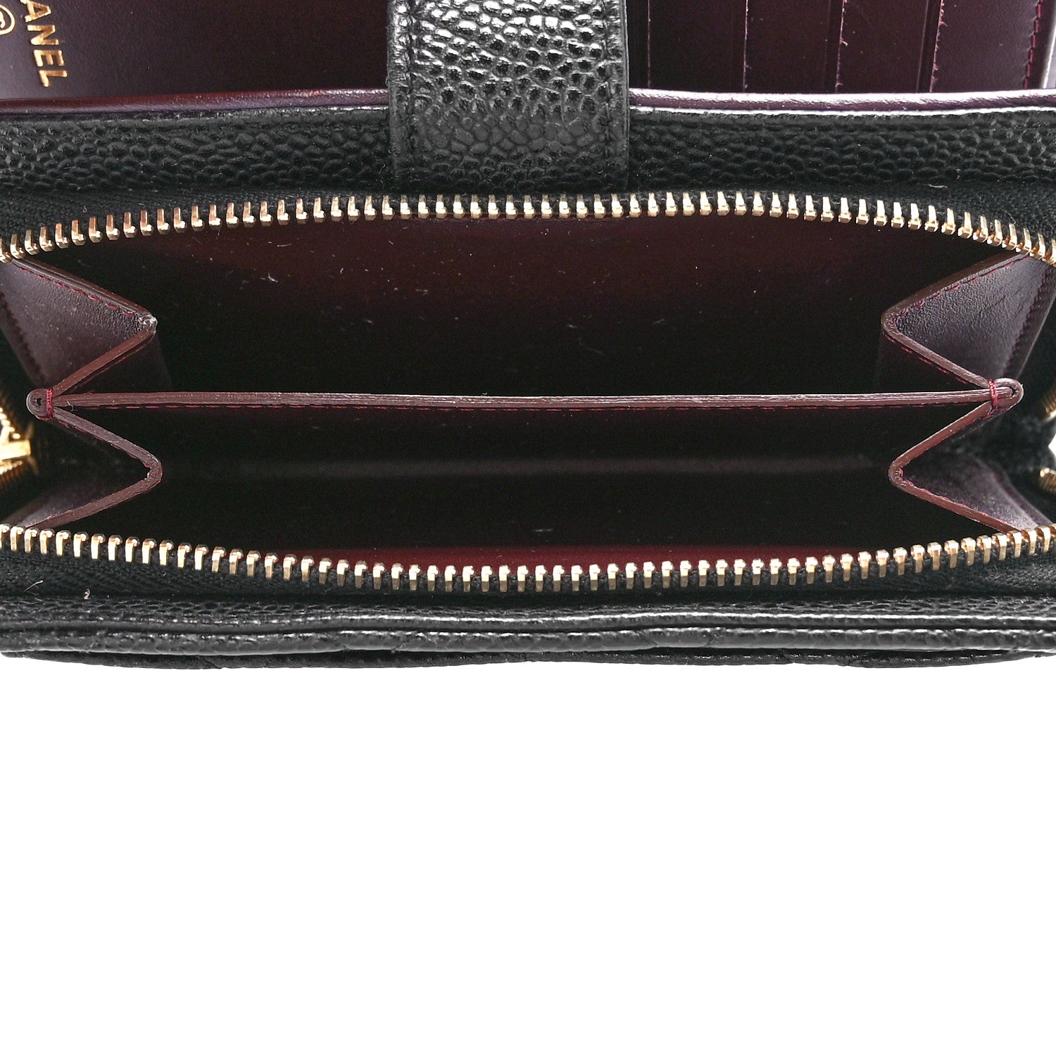 Chanel Caviar Quilted CC French Wallet Black 5 of 14