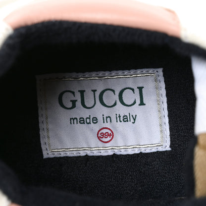Gucci GG Supreme Monogram Mix Monogram Womens Rhyton Sneakers 39.5 London Blue Beige Pale Pink 7 of 8