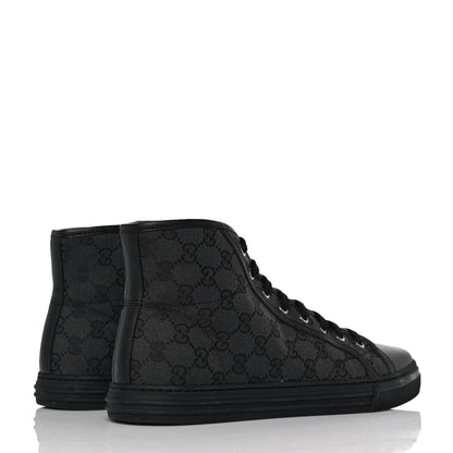 Gucci Monogram Mens High Top Sneakers 10 Black 4 of 9