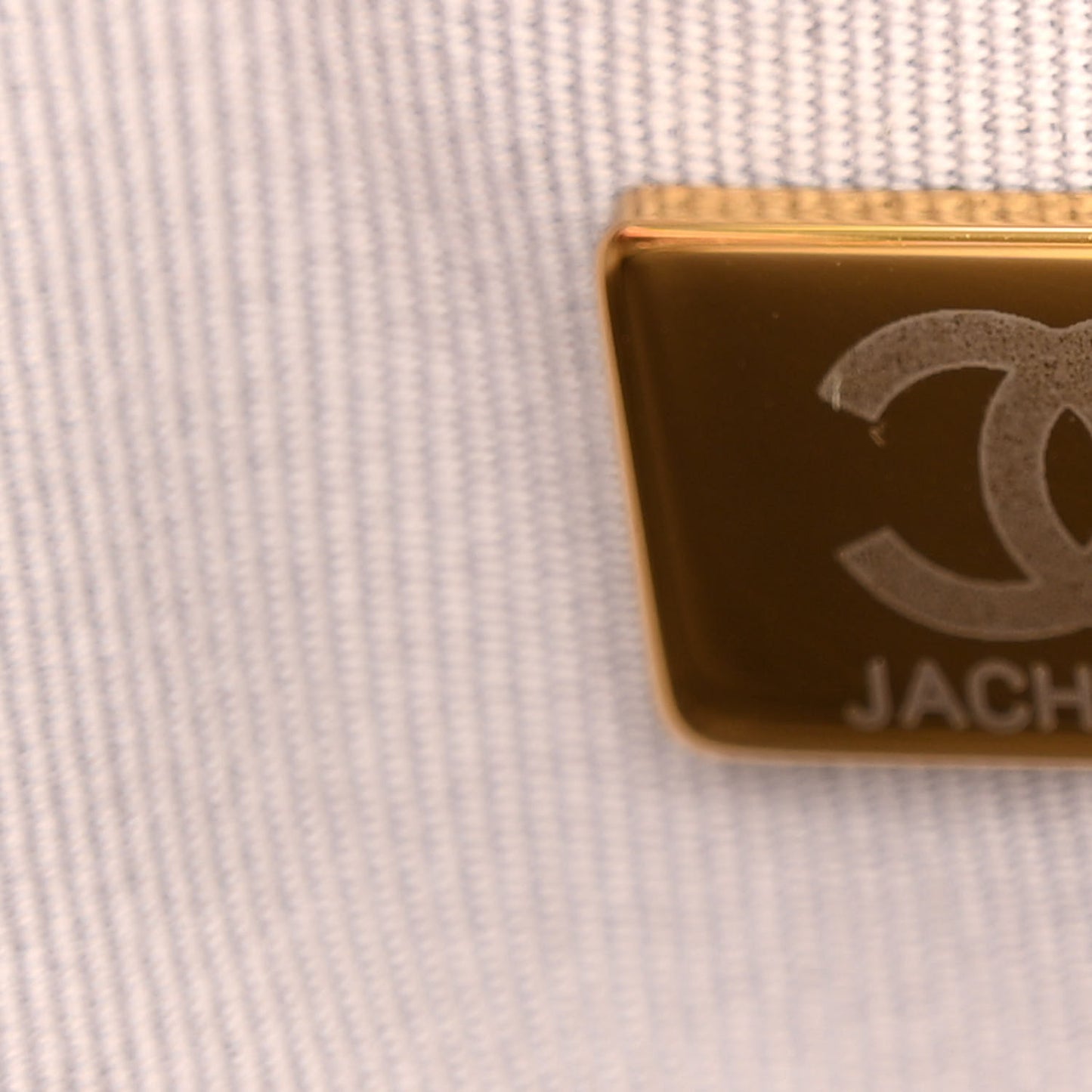 Lambskin Quilted Chain Hobo Light Grey