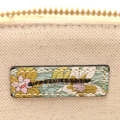 Gucci New Shangai Calfskin Tiger Savanah Web Mini Horsebit 1955 Top Handle Bag Chalky White Multicolor 7 of 11