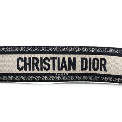 Christian Dior Canvas Embroidered Toile De Jouy Shoulder Strap Black 3 of 5