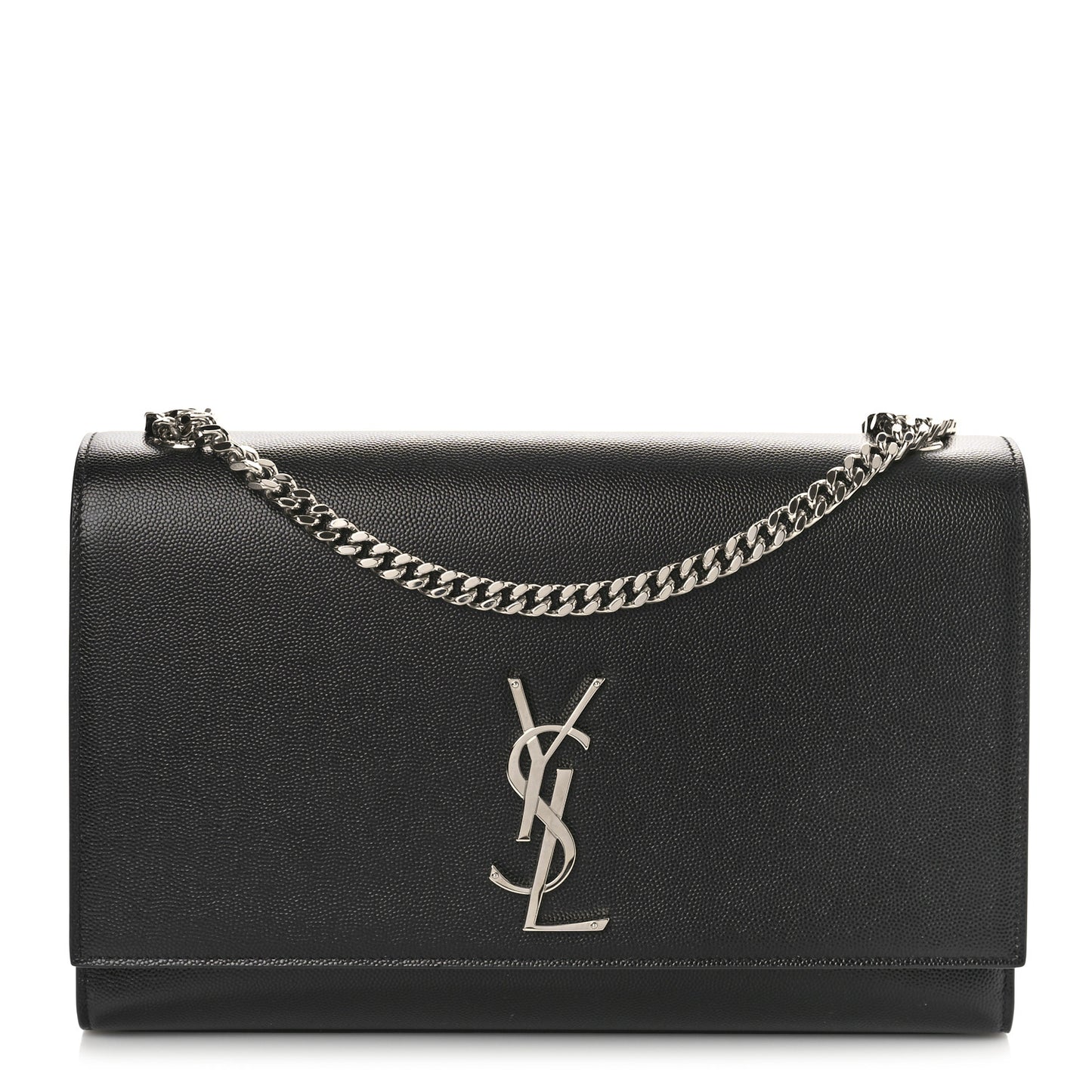 Grain De Poudre Large Classic Monogram Kate Satchel Black