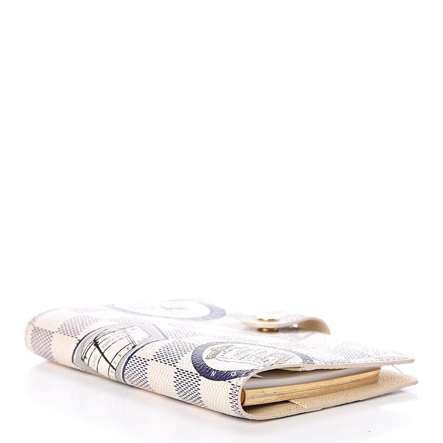 Damier Azur Patch Small Ring Agenda Cover
