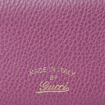 Gucci Dollar Calfskin Swing Train Pass Card Case Peonia Flower 8 of 8