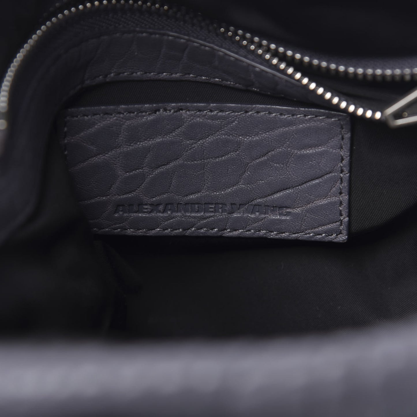 Pebbled Lambskin Rocco Tundra Silver Hardware