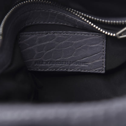 Alexander Wang Pebbled Lambskin Rocco Tundra Silver Hardware 6 of 12