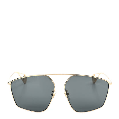 Gucci Square Frame GG0437SA Sunglasses Gold 4 of 7