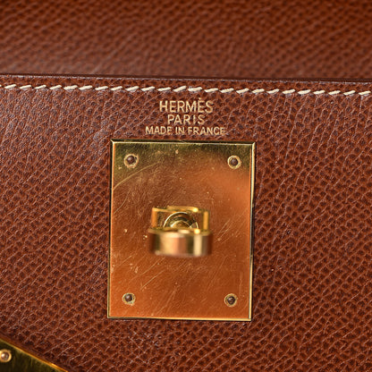 Hermes Veau Grain Lisse Kelly Sellier 28 Noisette 6 of 40