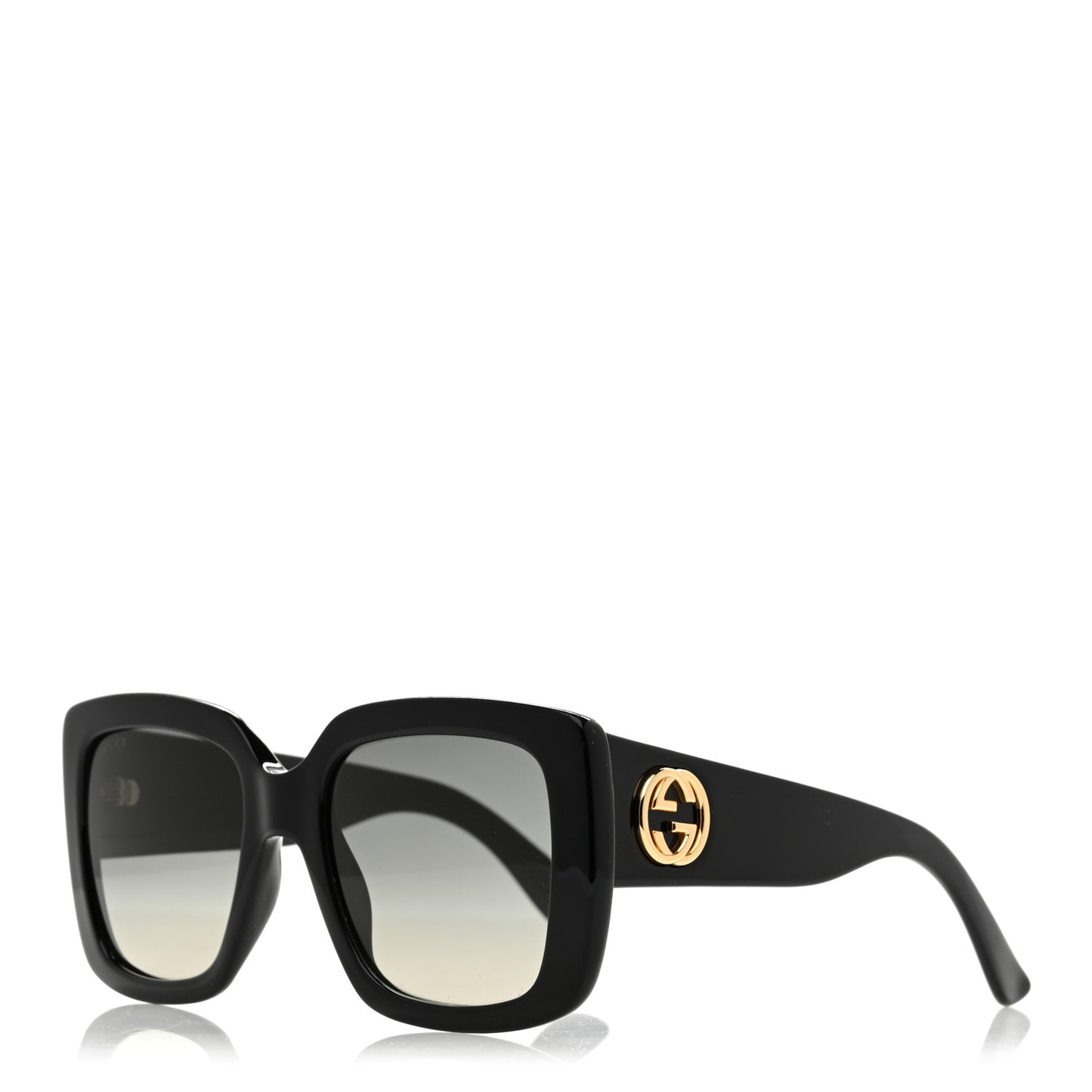 Acetate Square Frame Sunglasses GG0141S Black