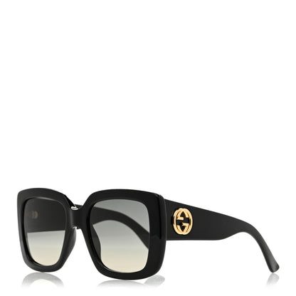 Gucci Acetate Square Frame Sunglasses GG0141S Black 1 of 8