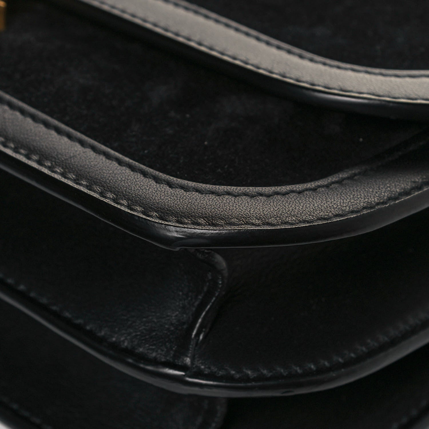 Saint Laurent Suede Smooth Calfskin Monogram Medium Solferino Soft Satchel Black 9 of 12