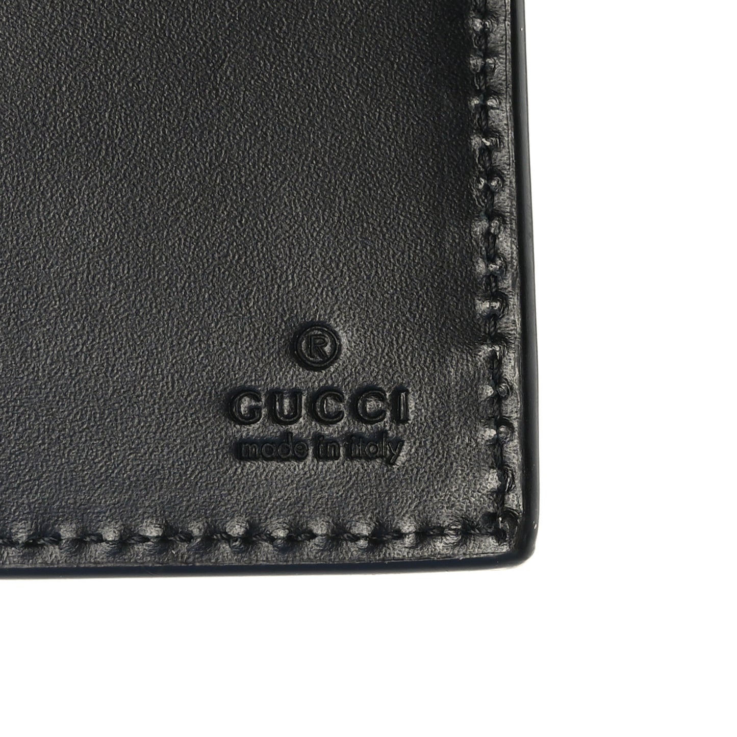 GG Supreme Monogram Selleria Calfskin Tiger Nice Bi-Fold Wallet Beige Ebony Multicolor Black