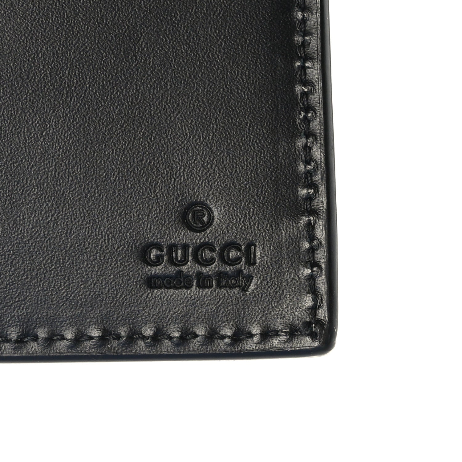 Gucci GG Supreme Monogram Selleria Calfskin Tiger Nice Bi-Fold Wallet Beige Ebony Multicolor Black 6 of 7