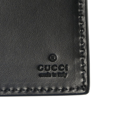Gucci GG Supreme Monogram Selleria Calfskin Tiger Nice Bi-Fold Wallet Beige Ebony Multicolor Black 6 of 7