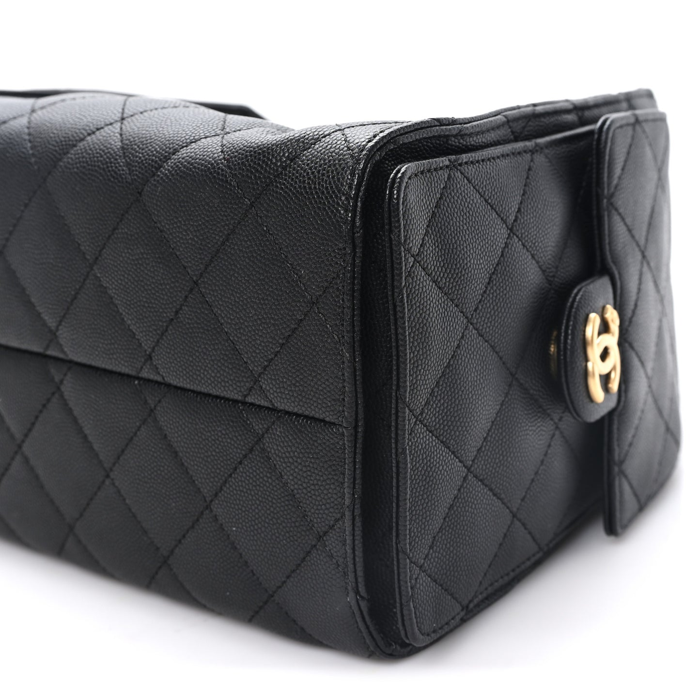 Caviar Quilted Small Chanel 25 Handbag Black
