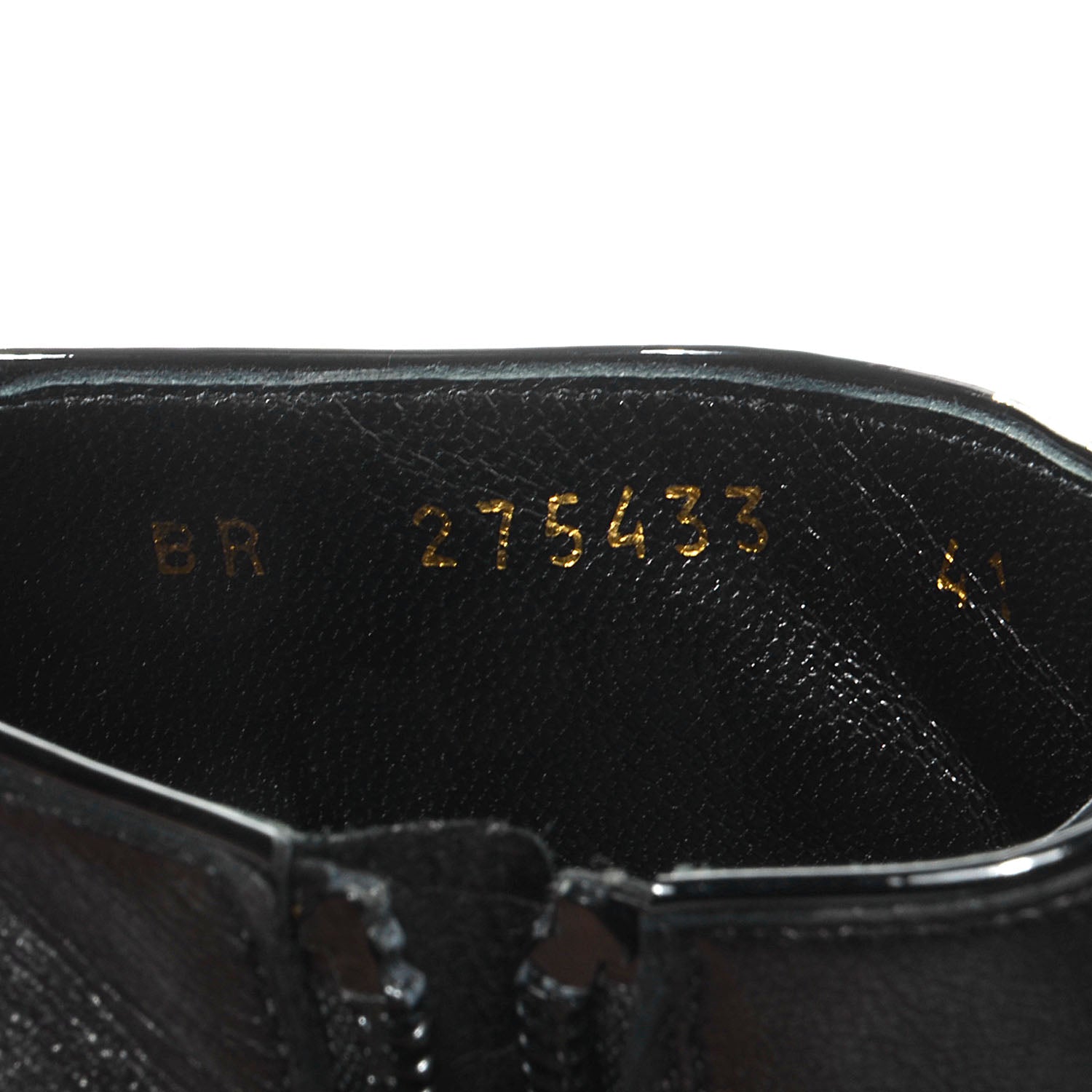 Saint Laurent Calfskin Tribute Platform Booties 41 Black 5 of 8