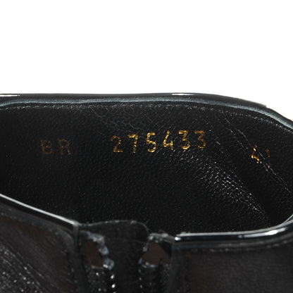 Saint Laurent Calfskin Tribute Platform Booties 41 Black 5 of 8