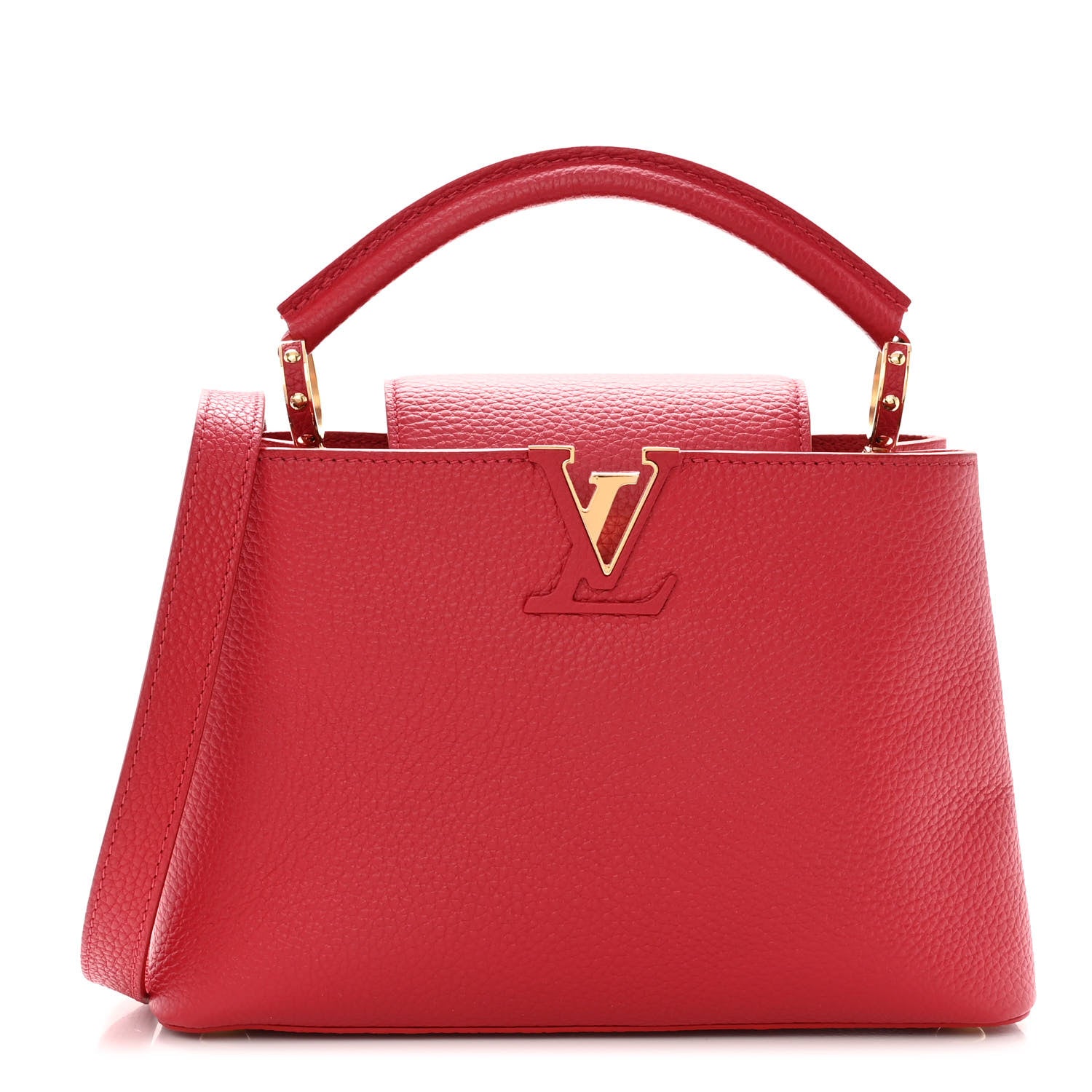 Louis Vuitton Taurillon Capucines BB Scarlet Red 1 of 11