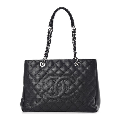 Chanel Caviar Quilted Grand Shopping Tote GST Black 1 of 11
