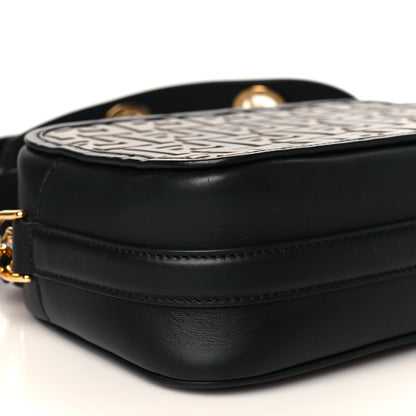 Fendi Vitello Century F is Fendi Bi-Color FF 1974 Embossed Camera Case Maya Black 8 of 9