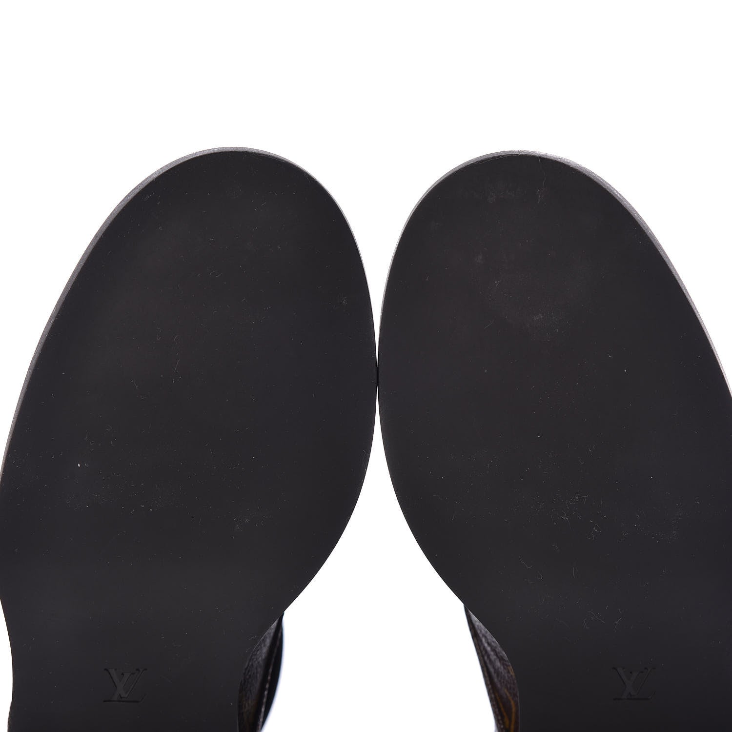 Louis Vuitton Calfskin Monogram Wonderland Flat Ranger Boots 38 Black 5 of 9