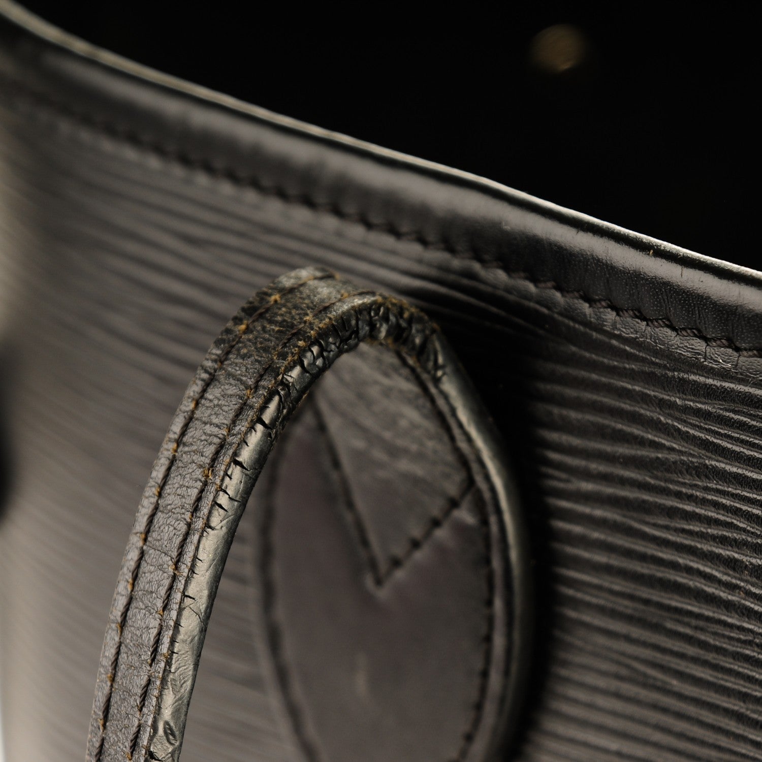 Louis Vuitton Epi Neverfull MM Black 9 of 9